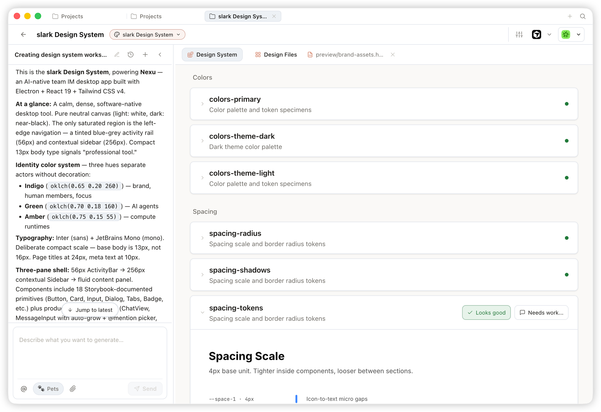 Design System page