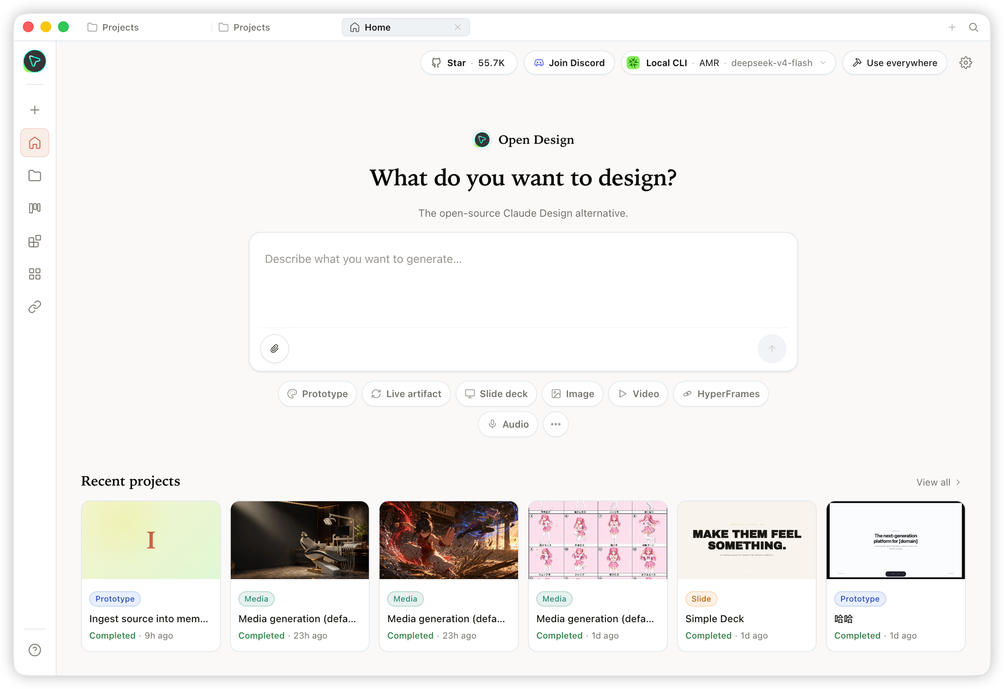 Home page